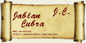 Jablan Čubra vizit kartica
